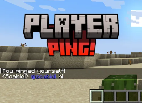 PlayerPing! — Minecraft mod, rasm 1