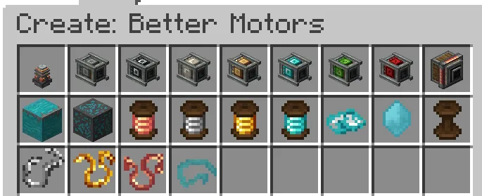 Create: Better Motors — Minecraft mod, rasm 2