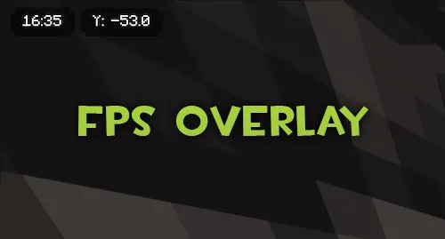 FPS Overlay — Minecraft mod, rasm 1