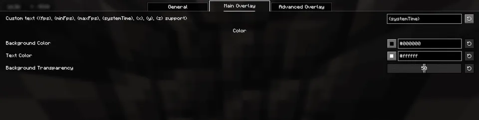 FPS Overlay — Minecraft mod, rasm 3