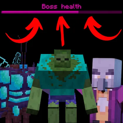 Mini-boss Boss Bars — Minecraft mod, rasm 1