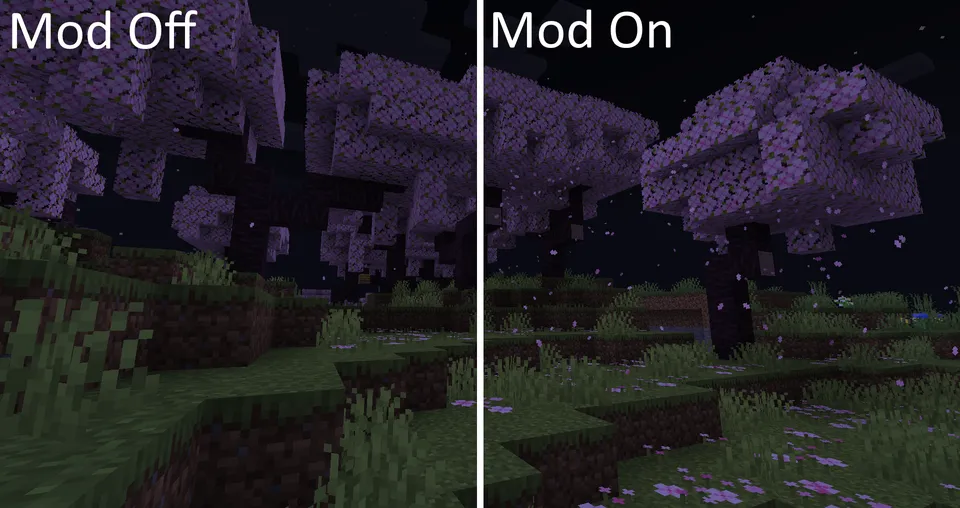 MoreFallingLeaves — Minecraft mod, rasm 2