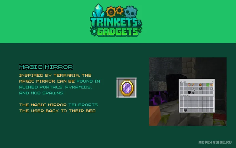 Bezaklar va gadjetlar — Minecraft mod, rasm 1