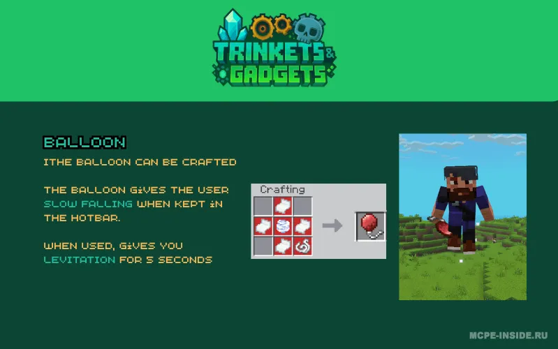 Bezaklar va gadjetlar — Minecraft mod, rasm 3
