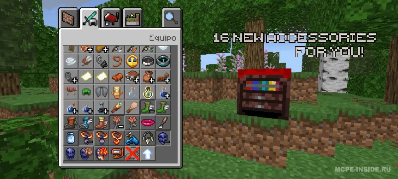 Artefaktlar va Aksessuarlar — Minecraft mod, rasm 3