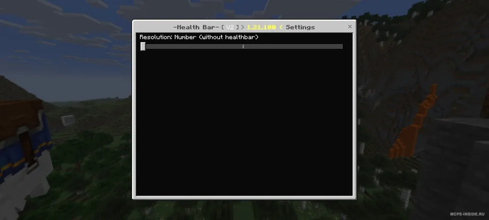 Sog'liqni ko'rsatish — Minecraft mod, rasm 1