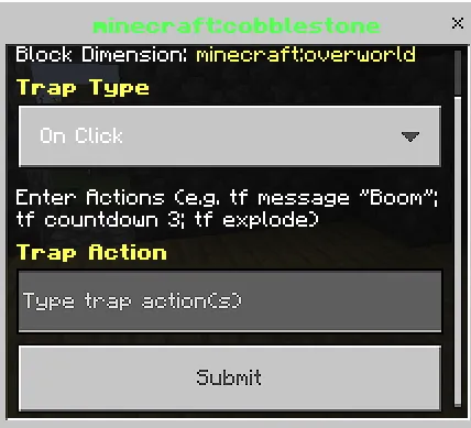 Qopqon-bloklar — Minecraft mod, rasm 2
