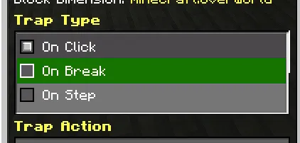 Qopqon-bloklar — Minecraft mod, rasm 3
