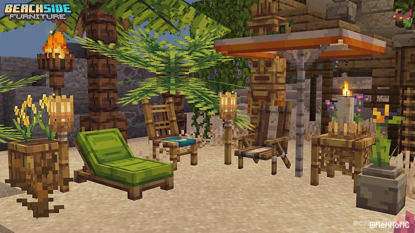 Plyaj mebellari — Minecraft mod, rasm 3