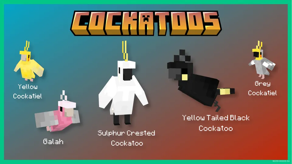 To'tiqushlar yaxshilanishi — Minecraft mod, rasm 1