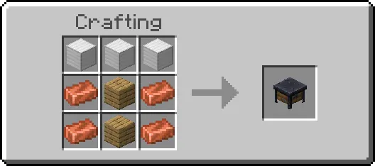 Temirchilik stoli — Minecraft mod, rasm 2