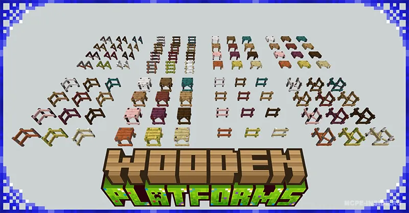 Yog'och platformalar — Minecraft mod, rasm 1