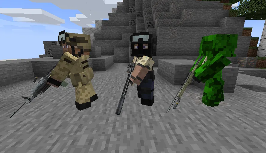 TACZ: Npcs & Marbled's Arsenal — Minecraft mod, rasm 2