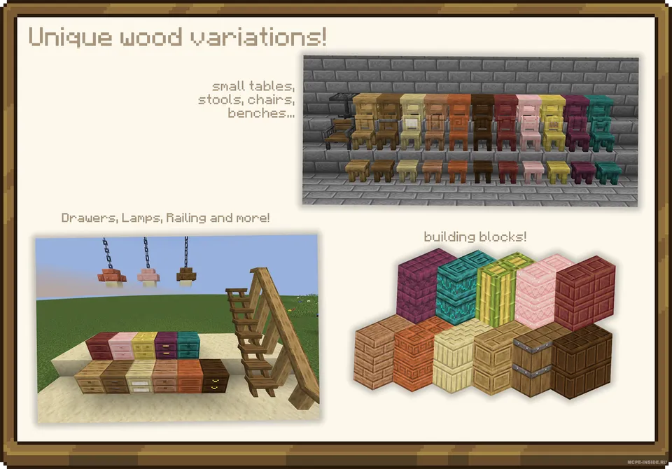 Noodatiy mebellar — Minecraft mod, rasm 3