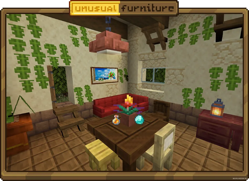 Noodatiy mebellar — Minecraft mod, rasm 4