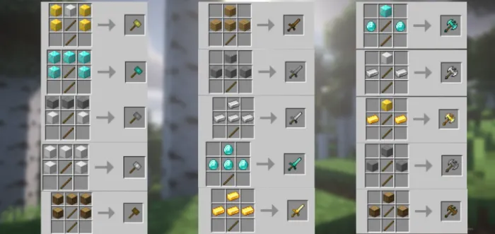 Ko'proq vanil qurollar — Minecraft mod, rasm 2