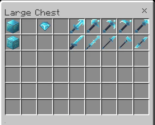 Toza olmos — Minecraft mod, rasm 1