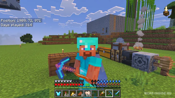 Chanqoqlik paneli — Minecraft mod, rasm 1