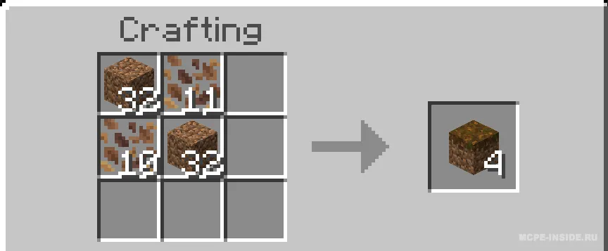 Yasaladigan podzol va mitseliy — Minecraft mod, rasm 1