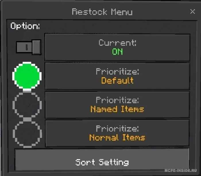 IRestocker — Minecraft mod, rasm 2