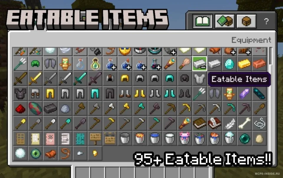 Yeb bo'ladigan buyumlar — Minecraft mod, rasm 3