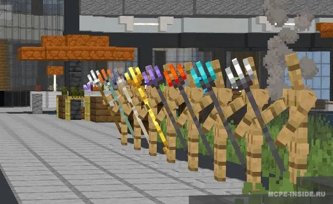 Teshib o'tuvchi uch tishli nayzalar — Minecraft mod, rasm 1