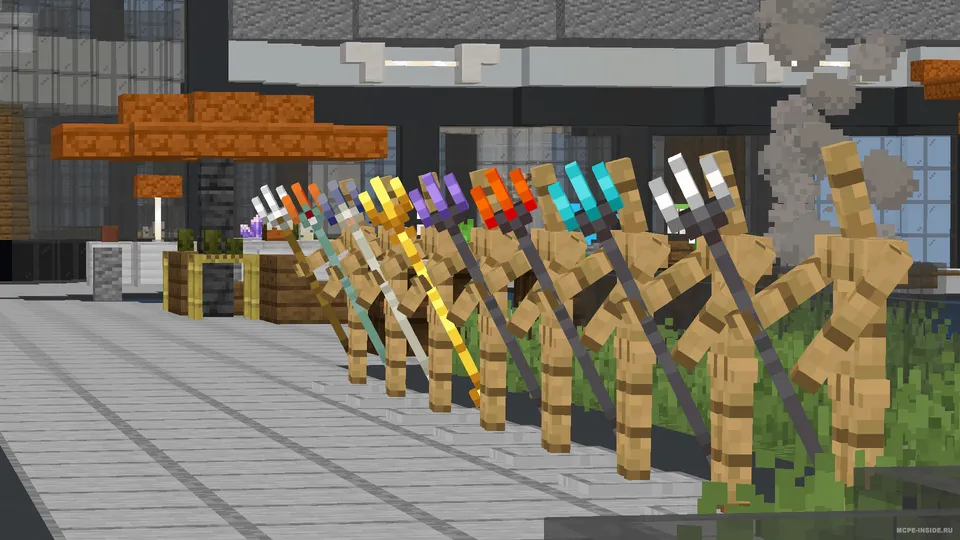 Teshib o'tuvchi uch tishli nayzalar — Minecraft mod, rasm 3