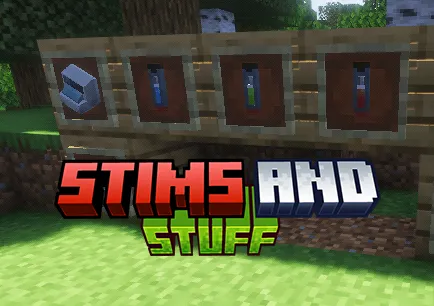 Stims - from popular shooters — Minecraft mod, rasm 1