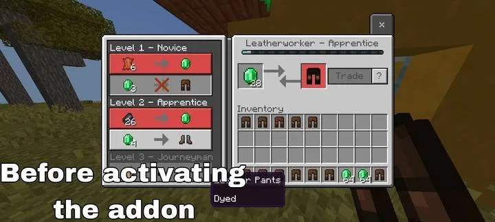Cheksiz savdo — Minecraft mod, rasm 2