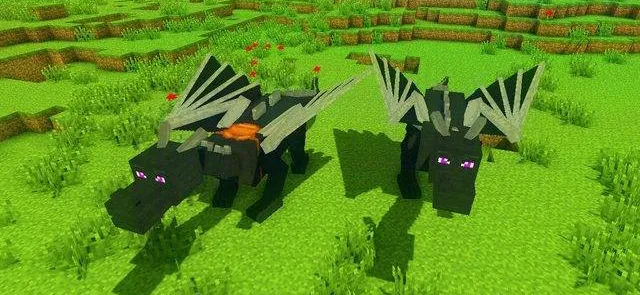 Miniladigan ajdaholar — Minecraft mod, rasm 1