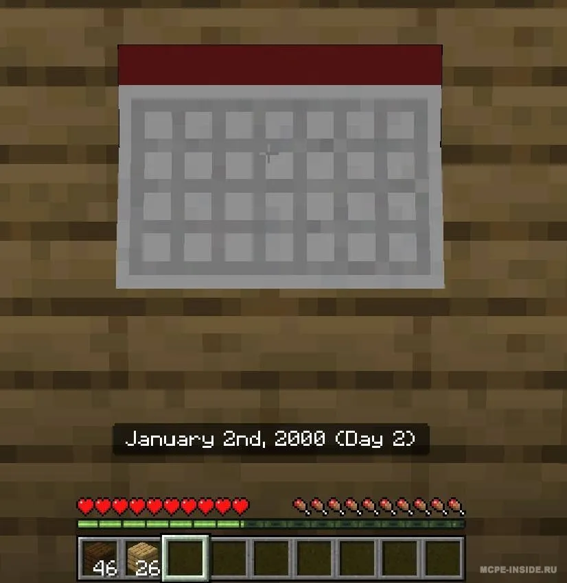 Kalendarlar — Minecraft mod, rasm 1