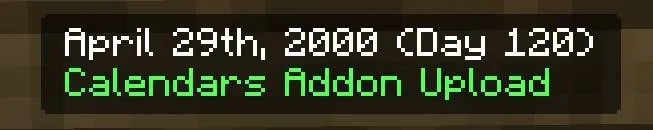 Kalendarlar — Minecraft mod, rasm 4