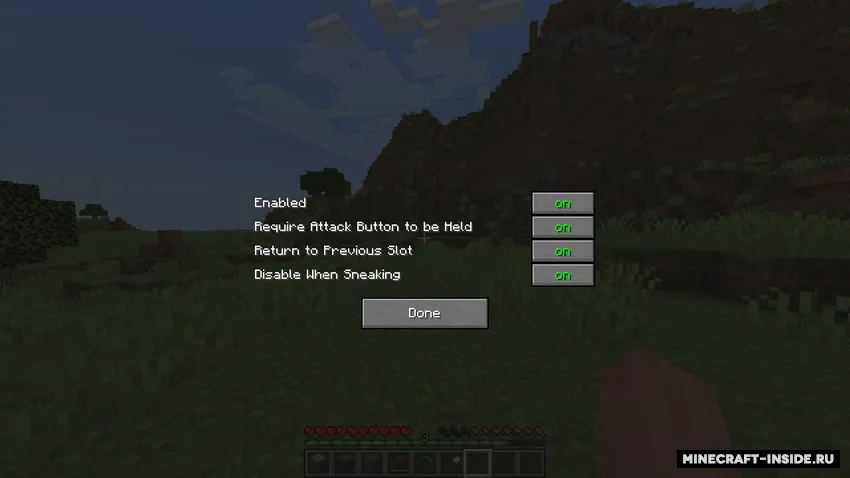 Simple Autoswitch — Minecraft mod, rasm 2