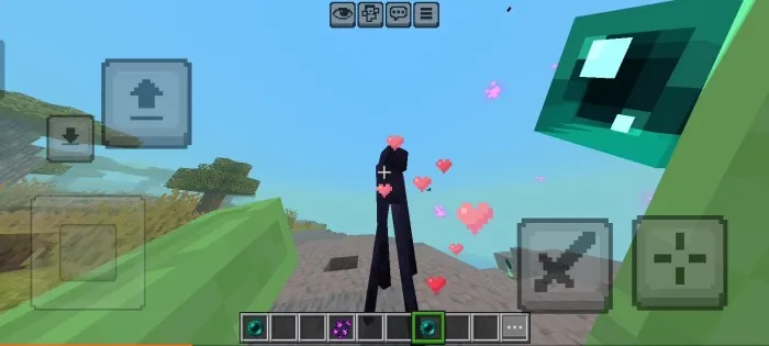 Qoʻlga oʻrgatiladigan Enderman — Minecraft mod, rasm 3