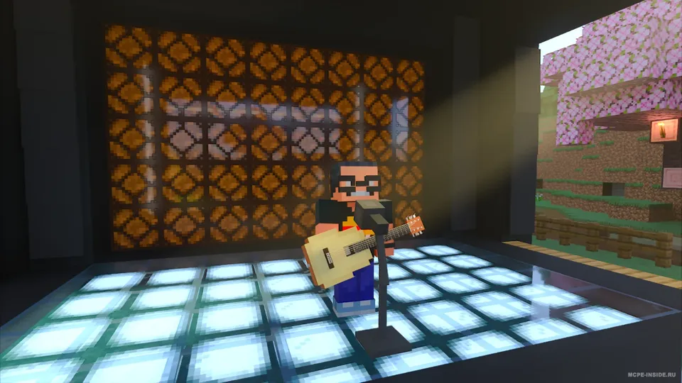 Akustik gitara — Minecraft mod, rasm 1