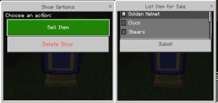 Tovarlar do'koni — Minecraft mod, rasm 3