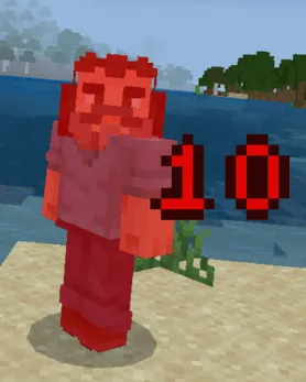 Zarar raqamlari — Minecraft mod, rasm 3