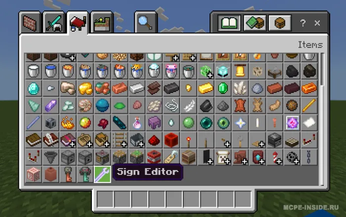 Lavhadagi buyruqlar — Minecraft mod, rasm 1