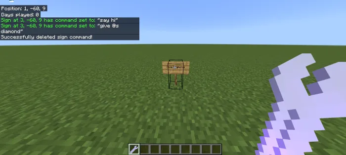 Lavhadagi buyruqlar — Minecraft mod, rasm 3