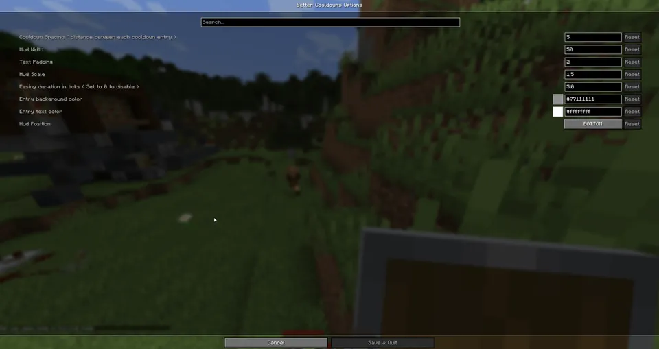 BetterCooldownsHUD — Minecraft mod, rasm 3