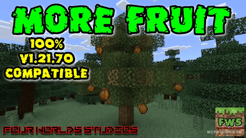 Ko'proq mevalar — Minecraft mod, rasm 1