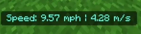 Tezlik hisoblagichi — Minecraft mod, rasm 1