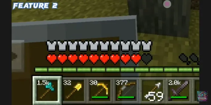 Mustahkamlikni ko'rish — Minecraft mod, rasm 1
