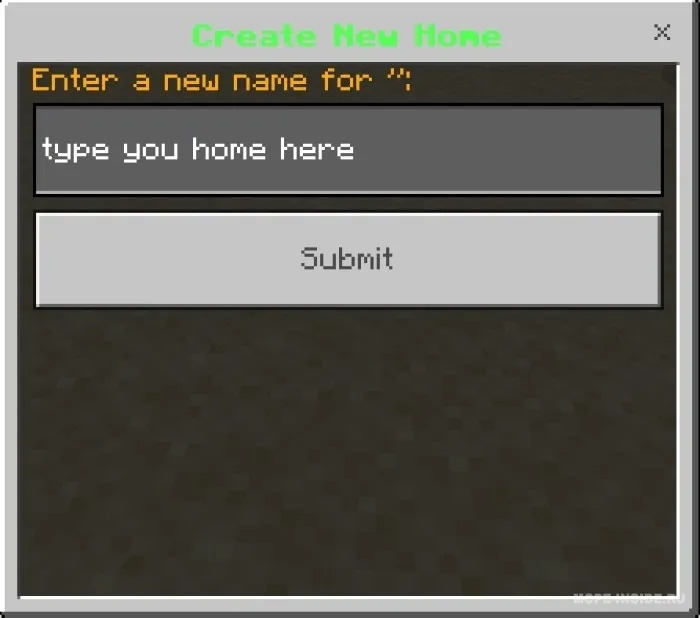 Oddiy uy o'rnatish — Minecraft mod, rasm 2