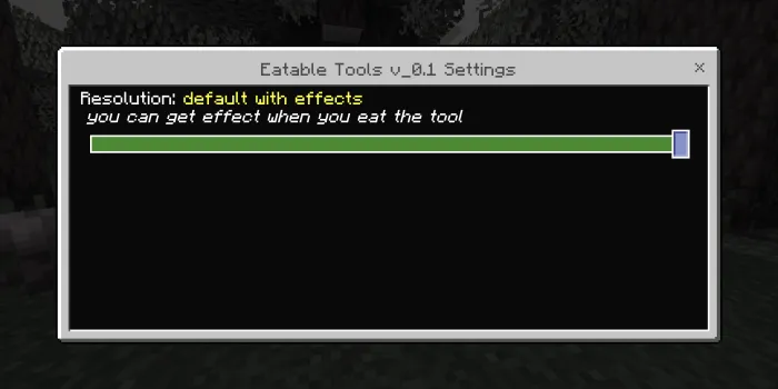Yeyiladigan qurollar — Minecraft mod, rasm 1