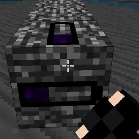 Sinib bo'ladigan Bedrock — Minecraft mod, rasm 1