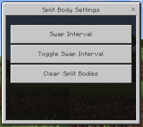 Bo'lingan tana — Minecraft mod, rasm 3