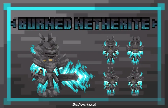 Yonayotgan netherite — Minecraft mod, rasm 2