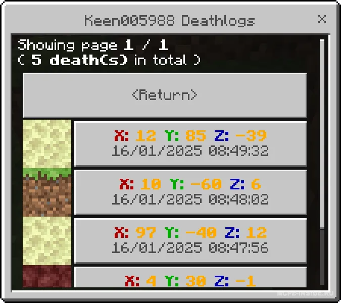 Nekrolog — Minecraft mod, rasm 1