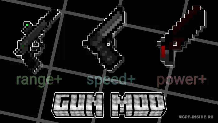 Pistoletlar — Minecraft mod, rasm 1